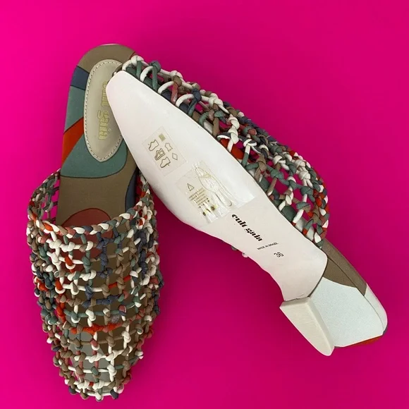 Cult Gaia Multi-Colour Mesh Mules - Picture 2 of 3